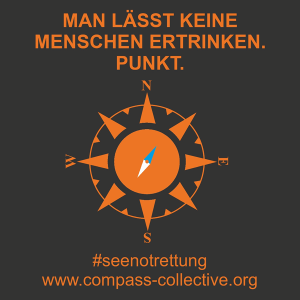 Sticker: Man lässt keine Menschen ertrinken. Punkt. – Bild 5