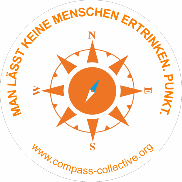 Sticker: Man lässt keine Menschen ertrinken. Punkt. – Bild 2