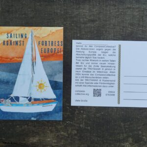 Postkarte: Sailing against Fortress Europe!