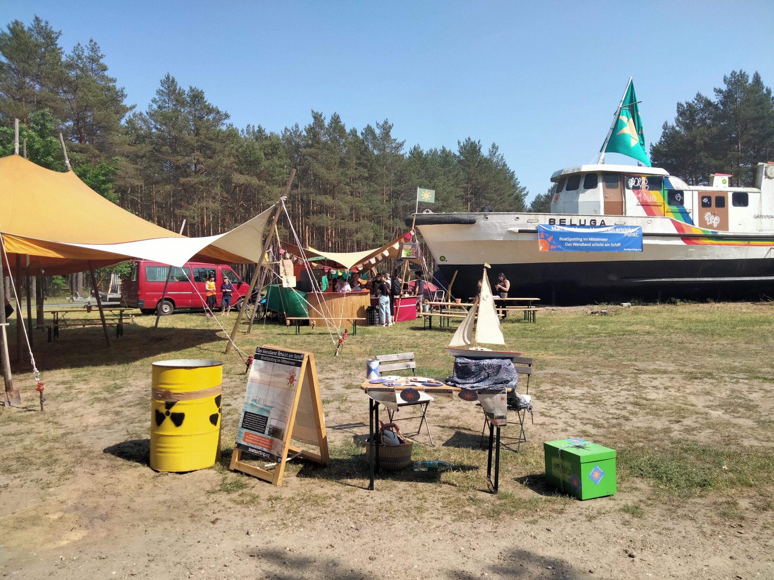 CompassCollective Infostand auf der Kulturellen Landpartie 2023