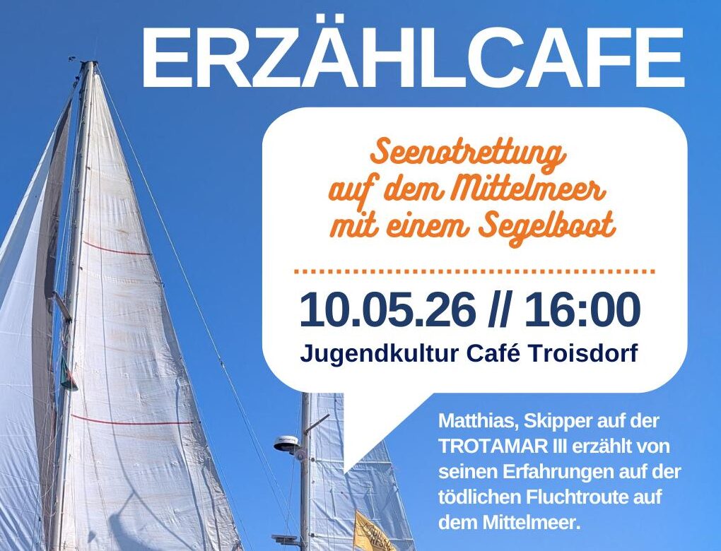Seenotrettung auf dem Mittelmeer mit einem Segelboot - Erzählcafé