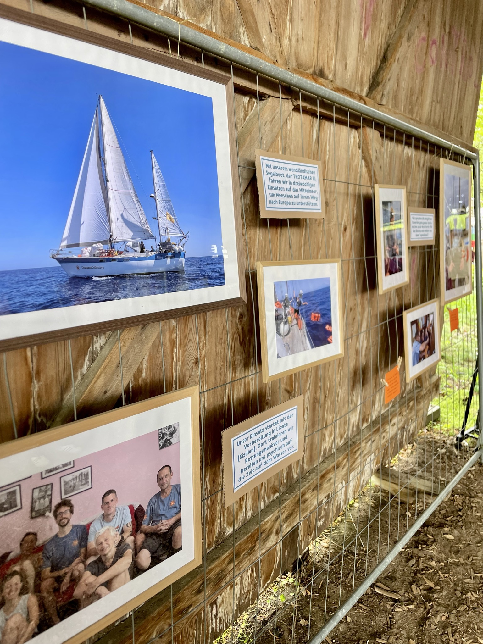 "Segel setzen für eine Welt ohne Grenzen" - Fotoausstellung