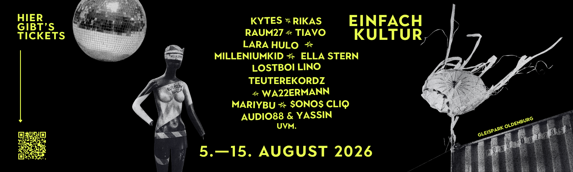 Infostand beim Einfach Kultur-Festival im Gleispark Oldenburg